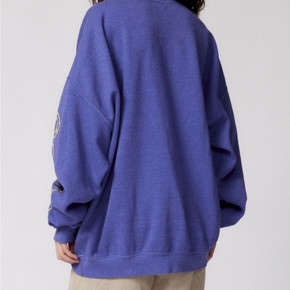 Urban Outfitters Nirvana Smile Overdyed Crew Neck Sweatshirt Size L/XL - Picture 3 of 5